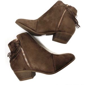 Chunky Heel Ankle Bootie